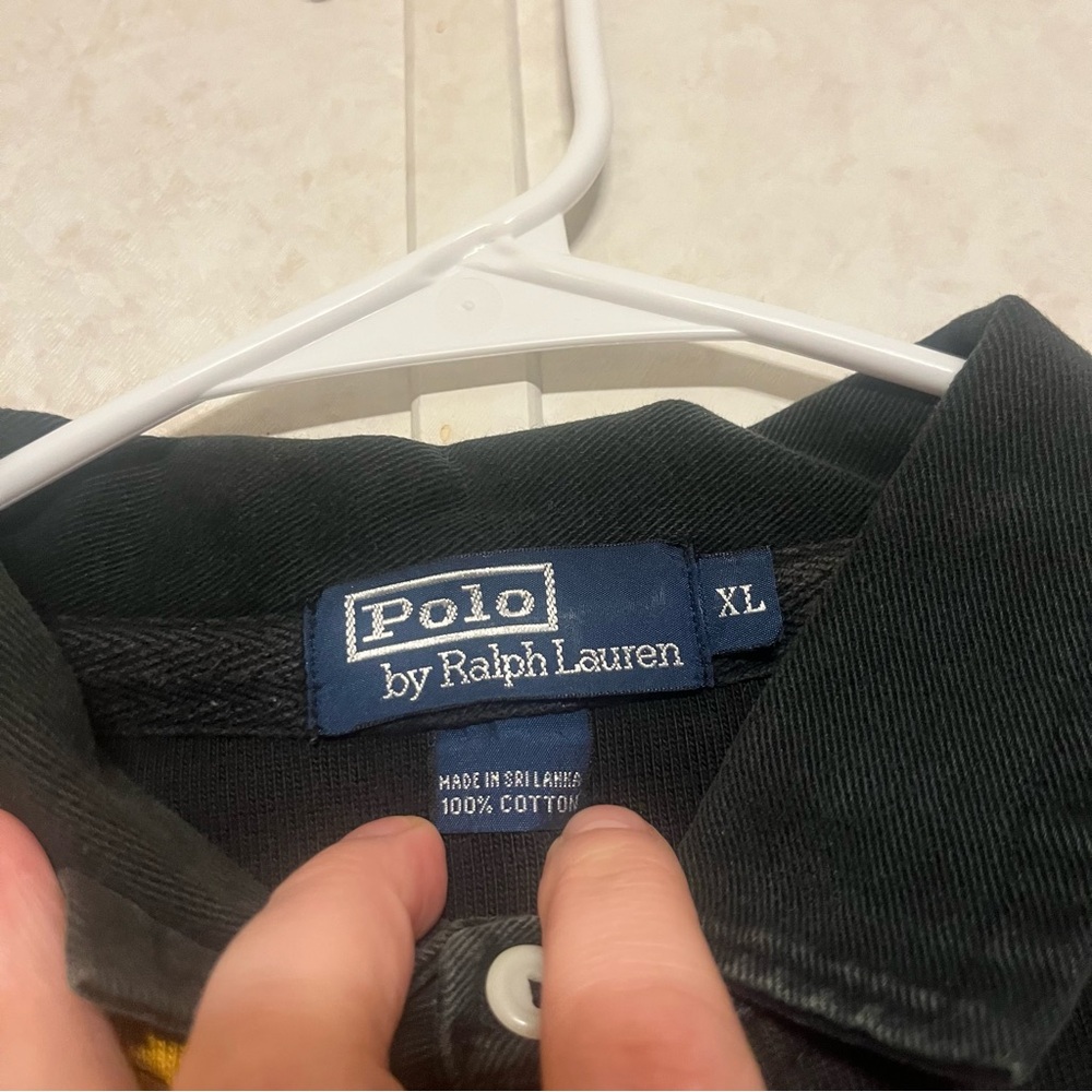 Ralph Lauren Black and Gold Color Block‎ Shirt - Picture 3 of 6